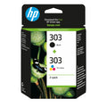 HP Paquete de 2 cartuchos de tinta Original 303 negro/tricolor