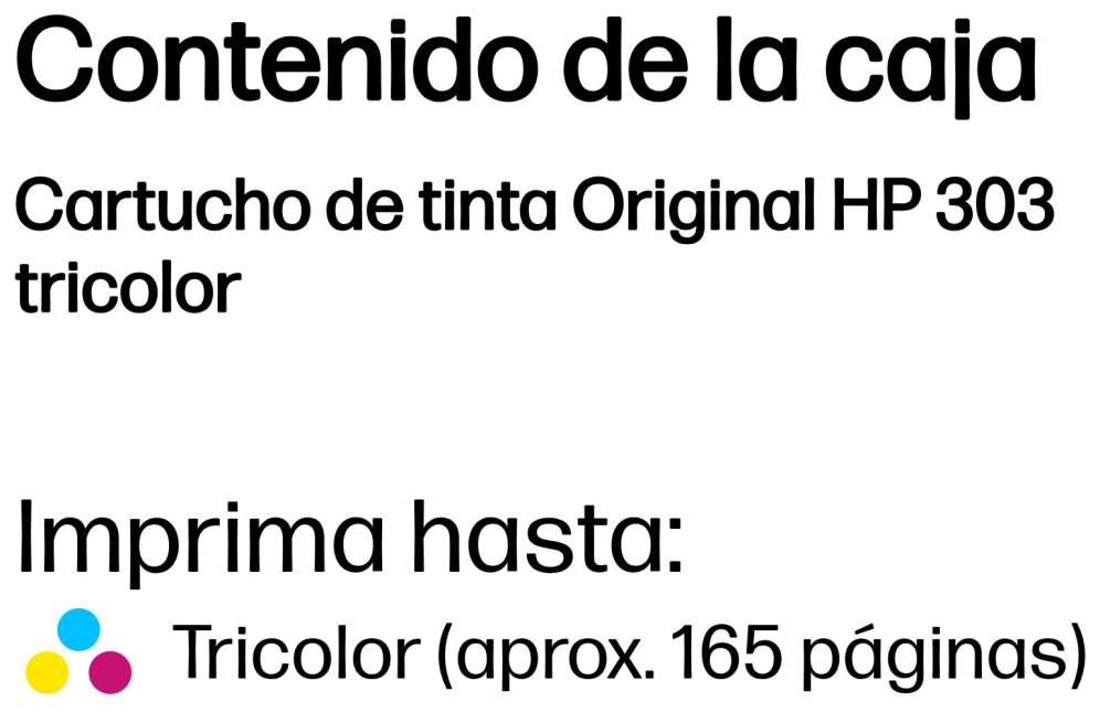 TINTA HP 303 TRICOLOR - detalle