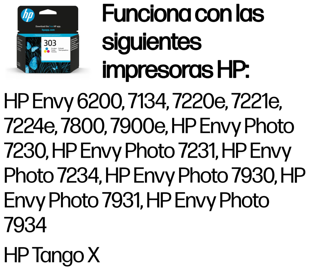 TINTA HP 303 TRICOLOR - detalle