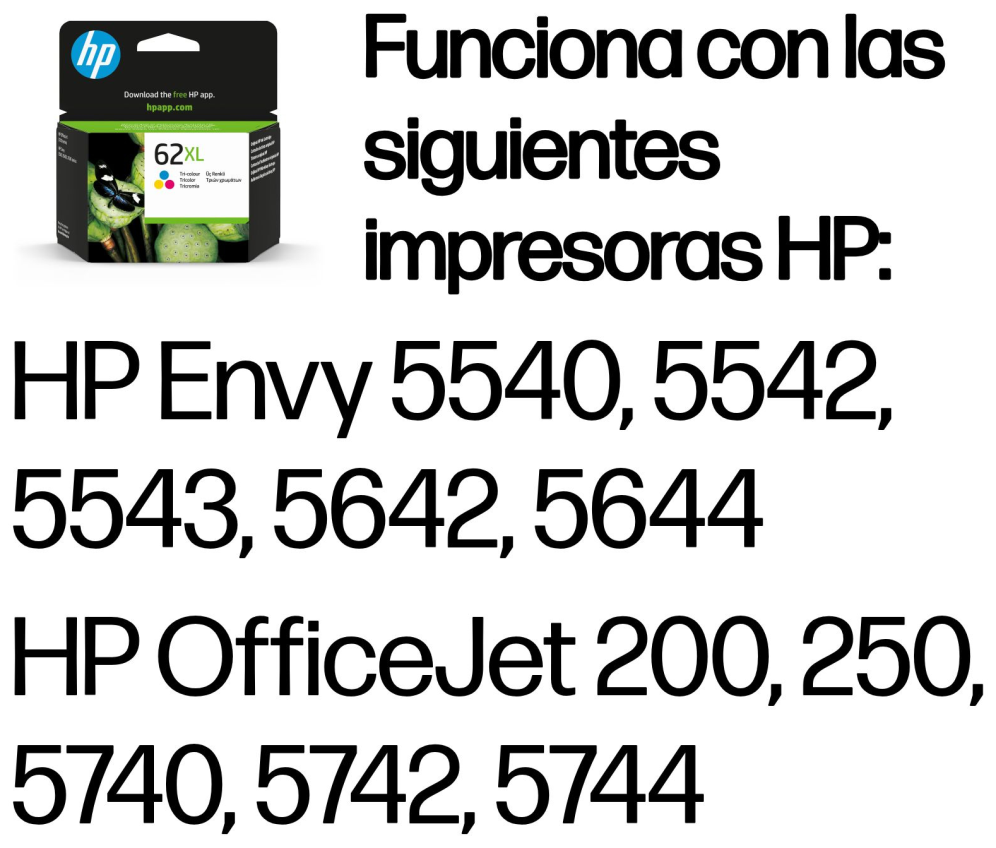 TINTA HP 62XL TRICOLOR - detalle