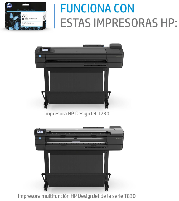 TINTA HP 728 AMARILLO - detalle