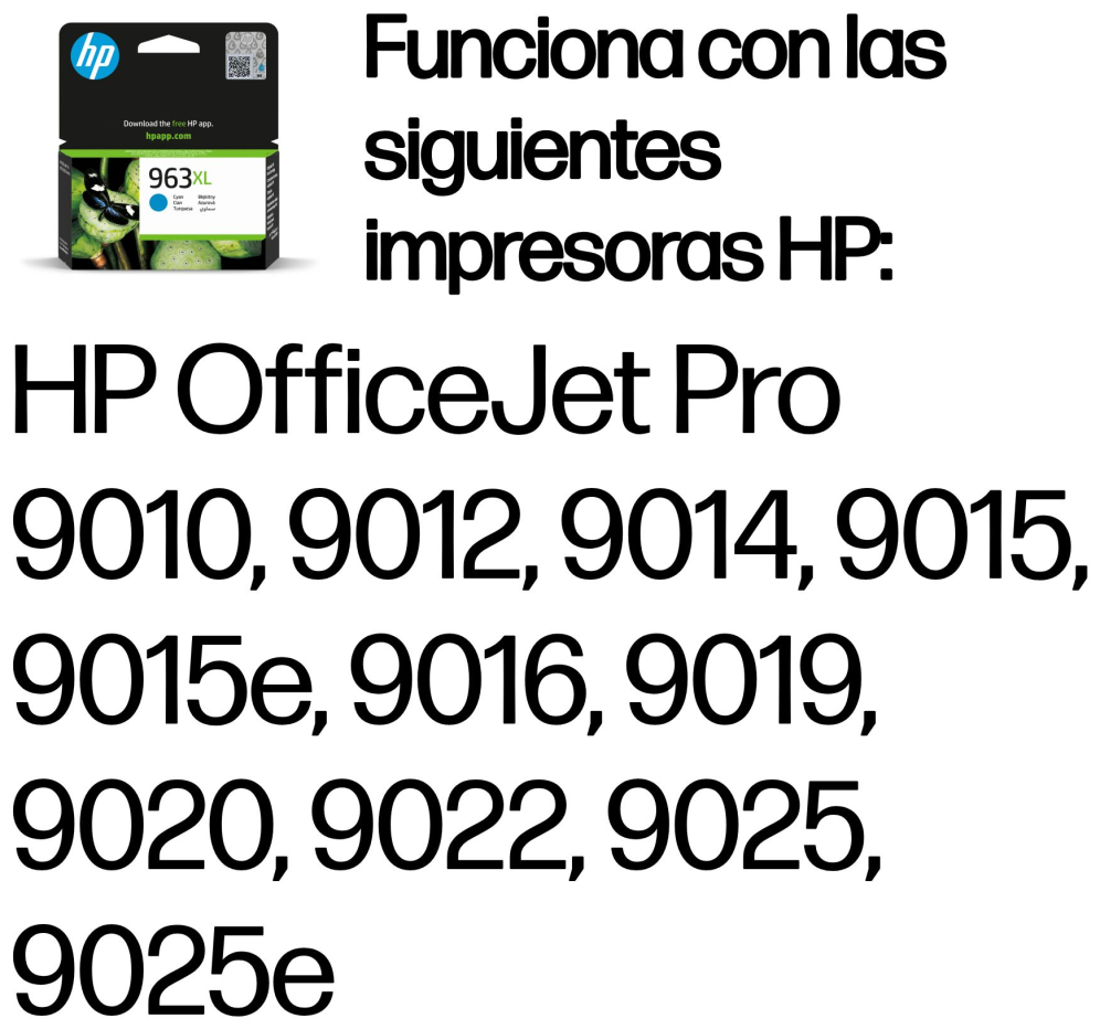 TINTA HP 963XL CIAN - detalle