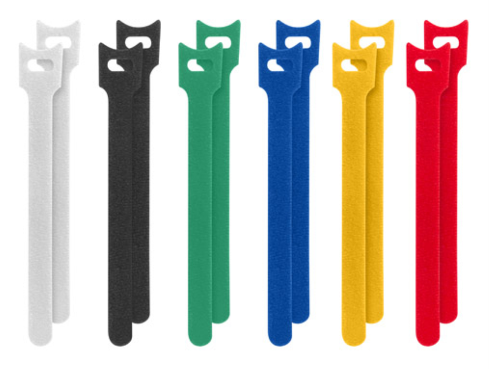 TIRAS DE VELCRO LANBERG PACK 12 UDS 12MMX15CM MULTICOLOR - detalle
