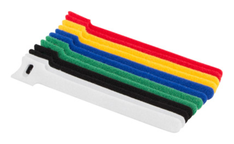 TIRAS DE VELCRO LANBERG PACK 12 UDS 12MMX15CM MULTICOLOR - detalle