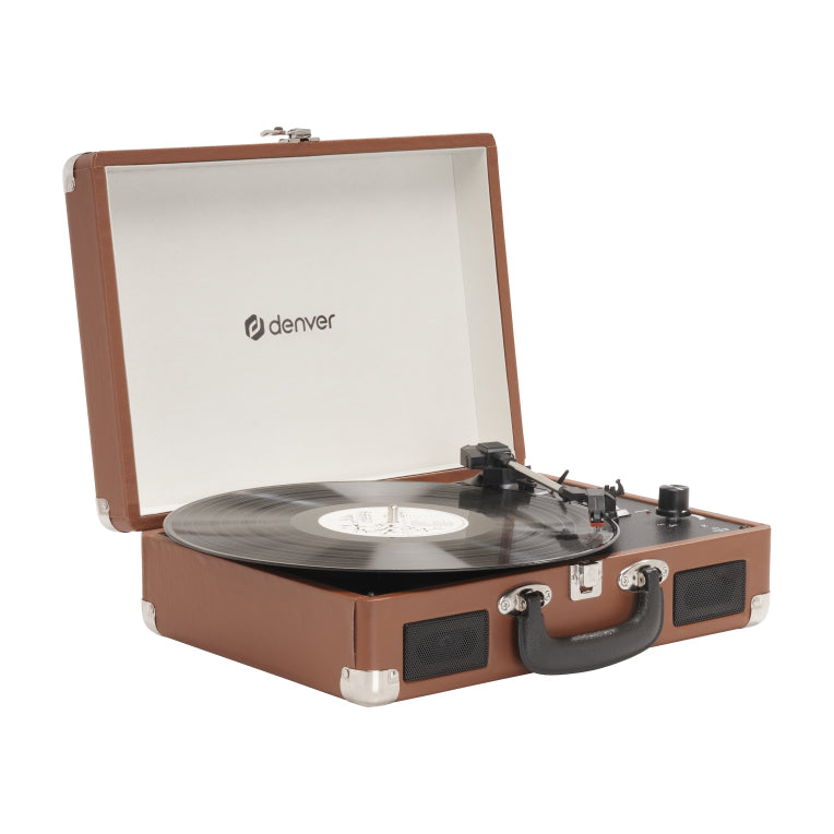 TOCADISCOS DENVER USB CON SOFTWARE DE GRABACION PARA PC MARRON - detalle