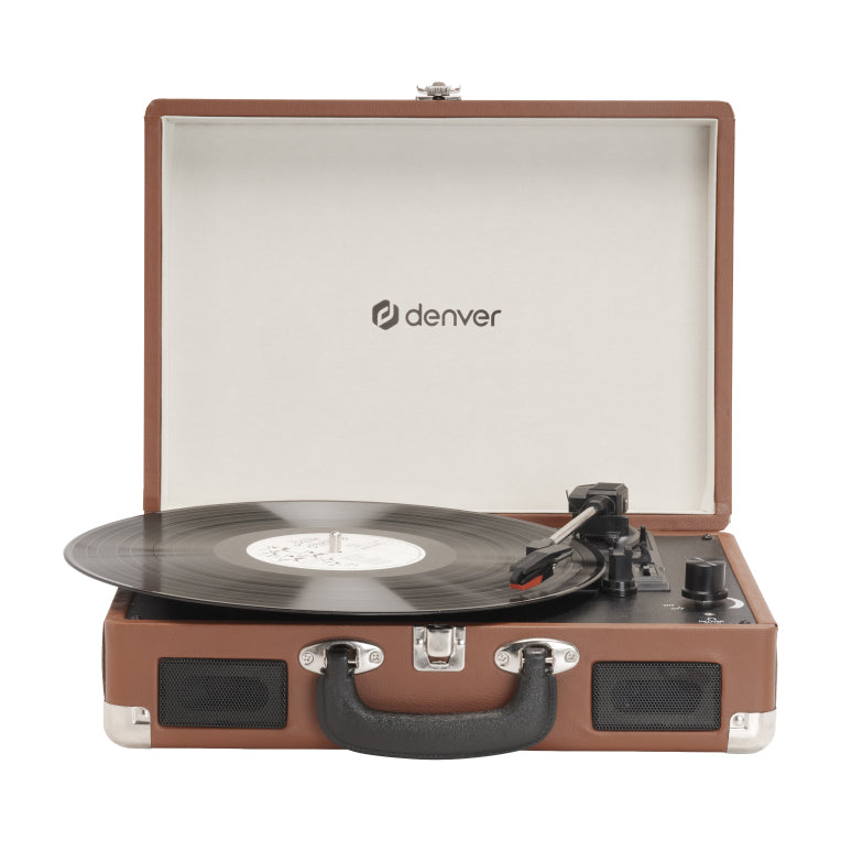 TOCADISCOS DENVER USB CON SOFTWARE DE GRABACION PARA PC MARRON - detalle