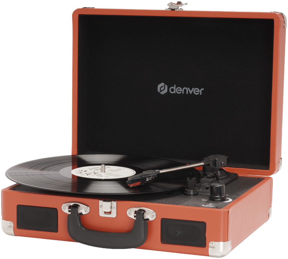 TOCADISCOS DENVER USB CON SOFTWARE DE GRABACION PARA PC ROJO - detalle