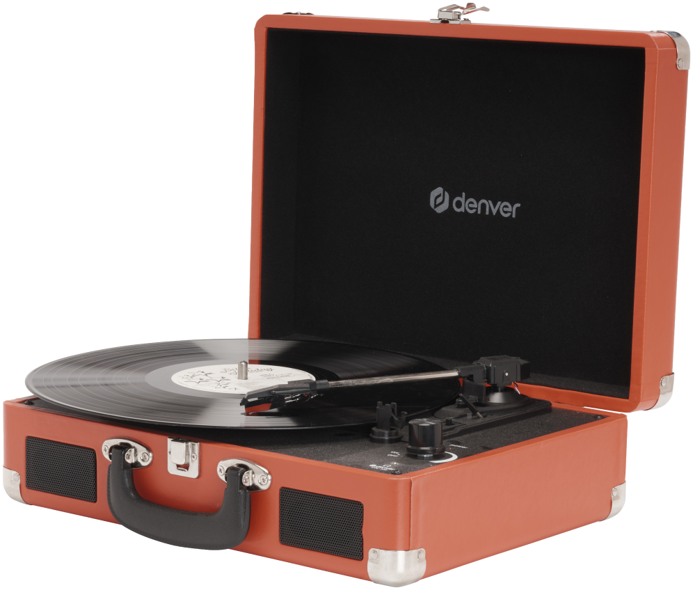 TOCADISCOS DENVER USB CON SOFTWARE DE GRABACION PARA PC ROJO - detalle