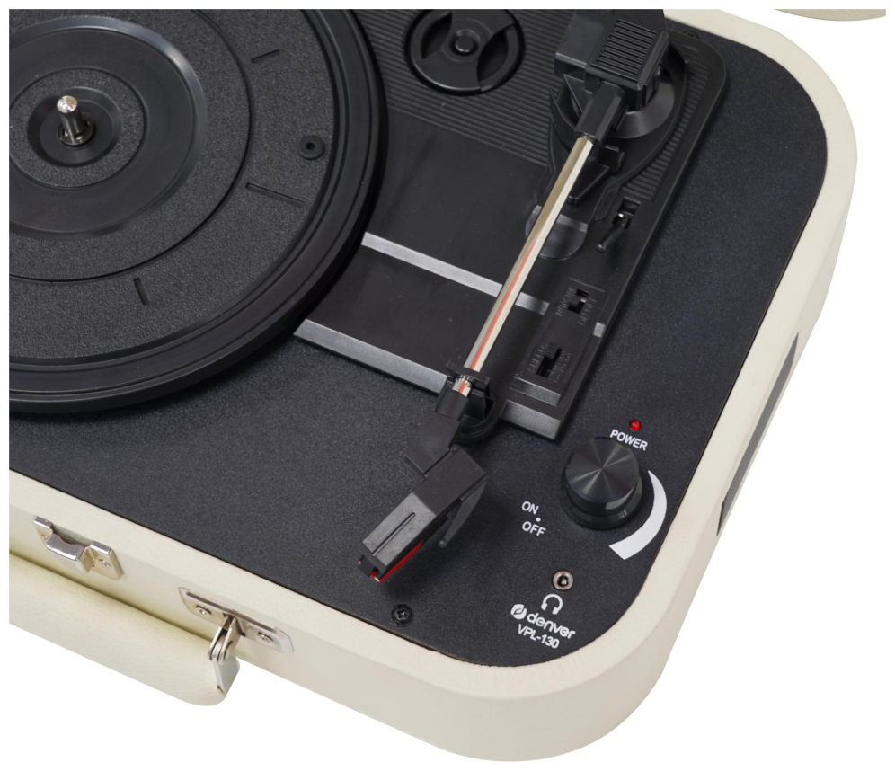 TOCADISCOS DENVER VLP-130 USB CON SOFTWARE DE GRABACION PARA PC - detalle