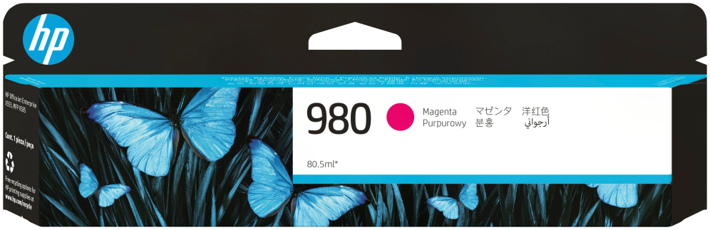 HP Cartucho de tinta original 980 magenta
