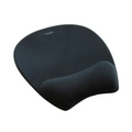 TooQ Alfombrilla para ratón ergonómica con reposamuñecas de Espuma Viscoelástica. Negro