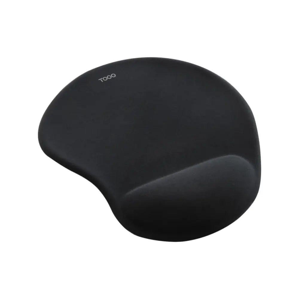 TooQ Alfombrilla para ratón ergonómica con reposamuñecas de gel. Negro - detalle