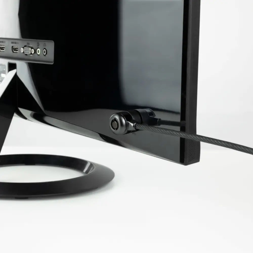 TooQ Cable de Seguridad con Llave para Portátiles 1.5 metros. Gris Oscuro - detalle