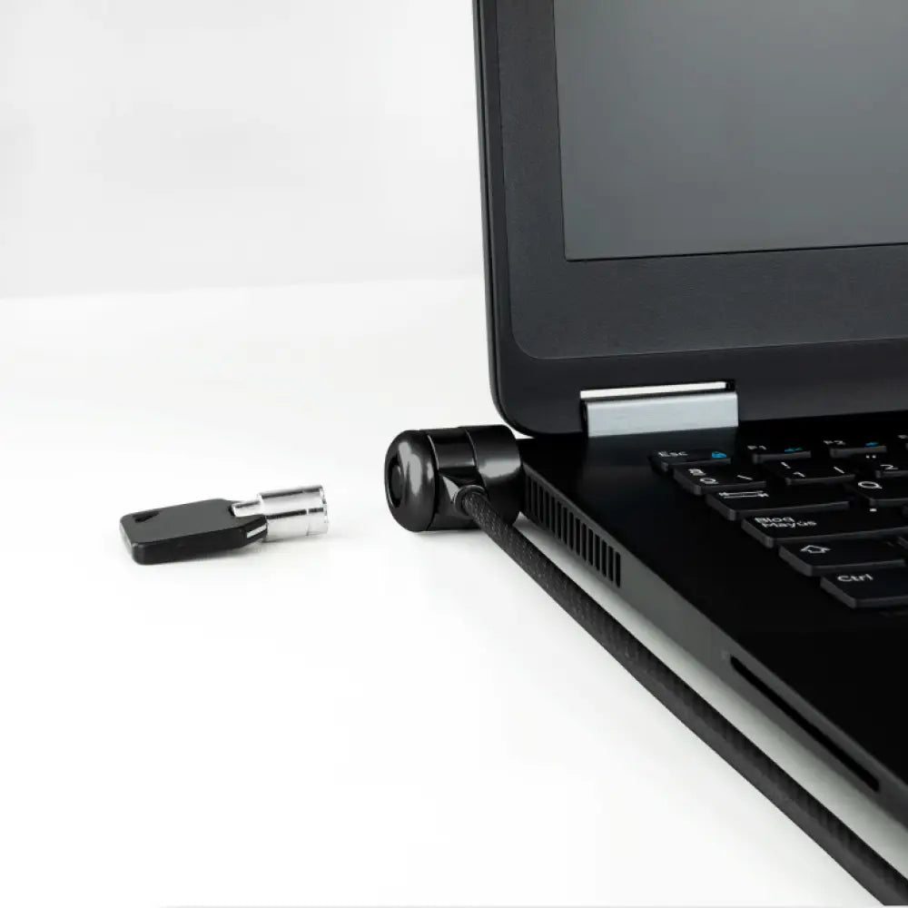 TooQ Cable de Seguridad con Llave para Portátiles 1.5 metros. Gris Oscuro - detalle