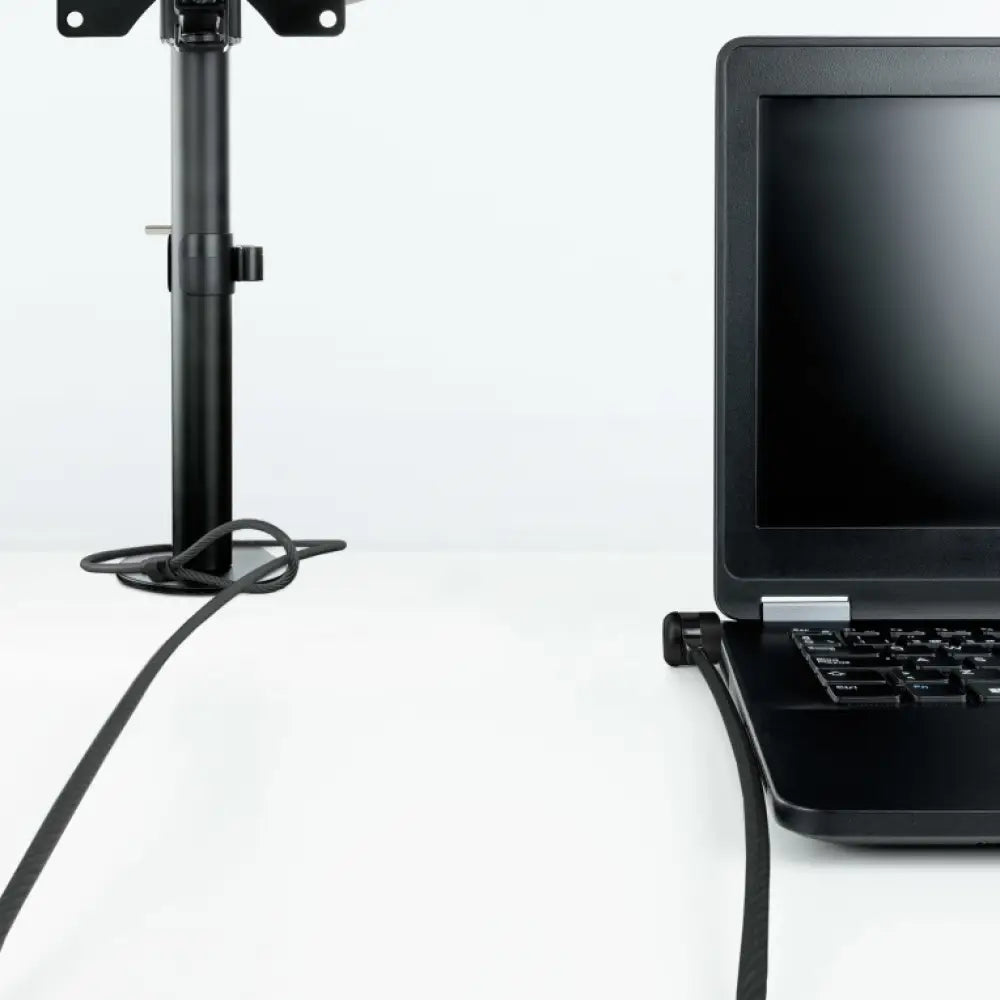 TooQ Cable de Seguridad con Llave para Portátiles 1.5 metros. Gris Oscuro - detalle