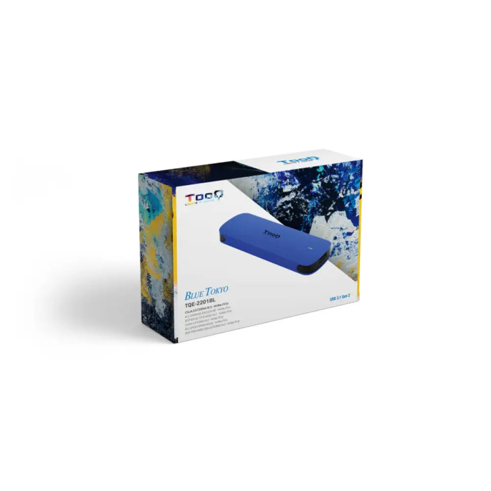 TooQ Caja externa para SSD M.2 NVMe. Azul - detalle