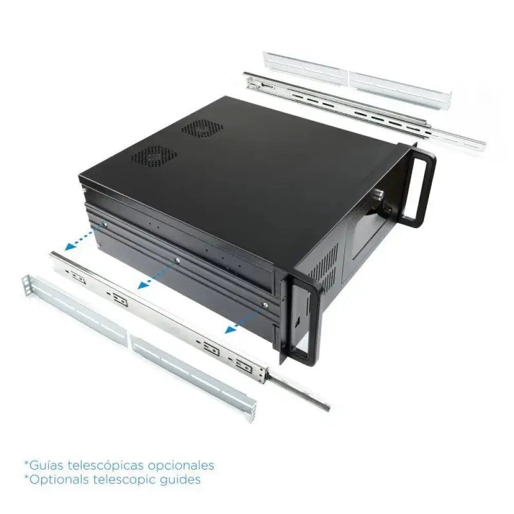 Tooq Caja RACK-406N-USB3 4U 19" ATX Sin F.A Negro - detalle