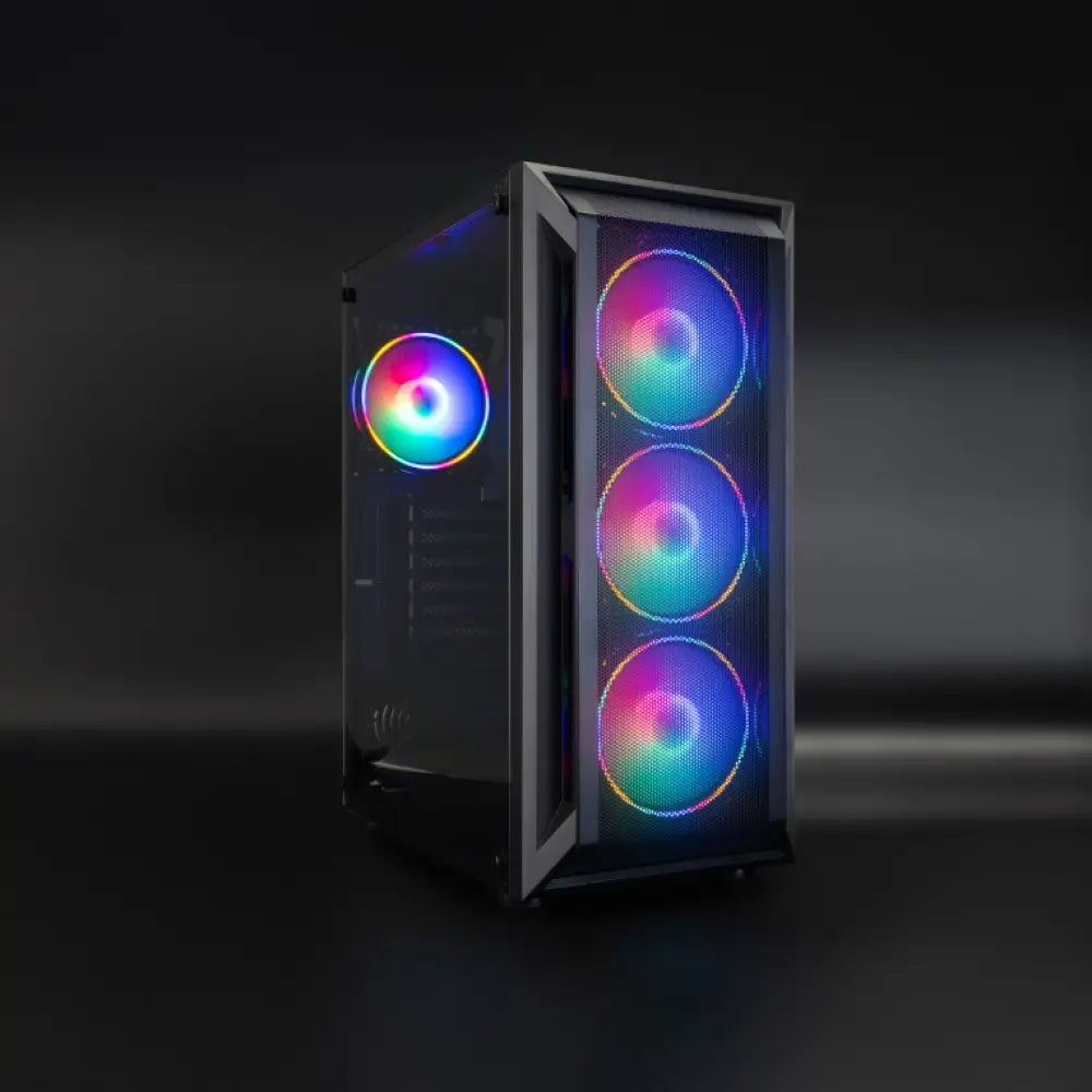 TooQ Caja Semitorre Gaming Ragnärok. Negra - detalle