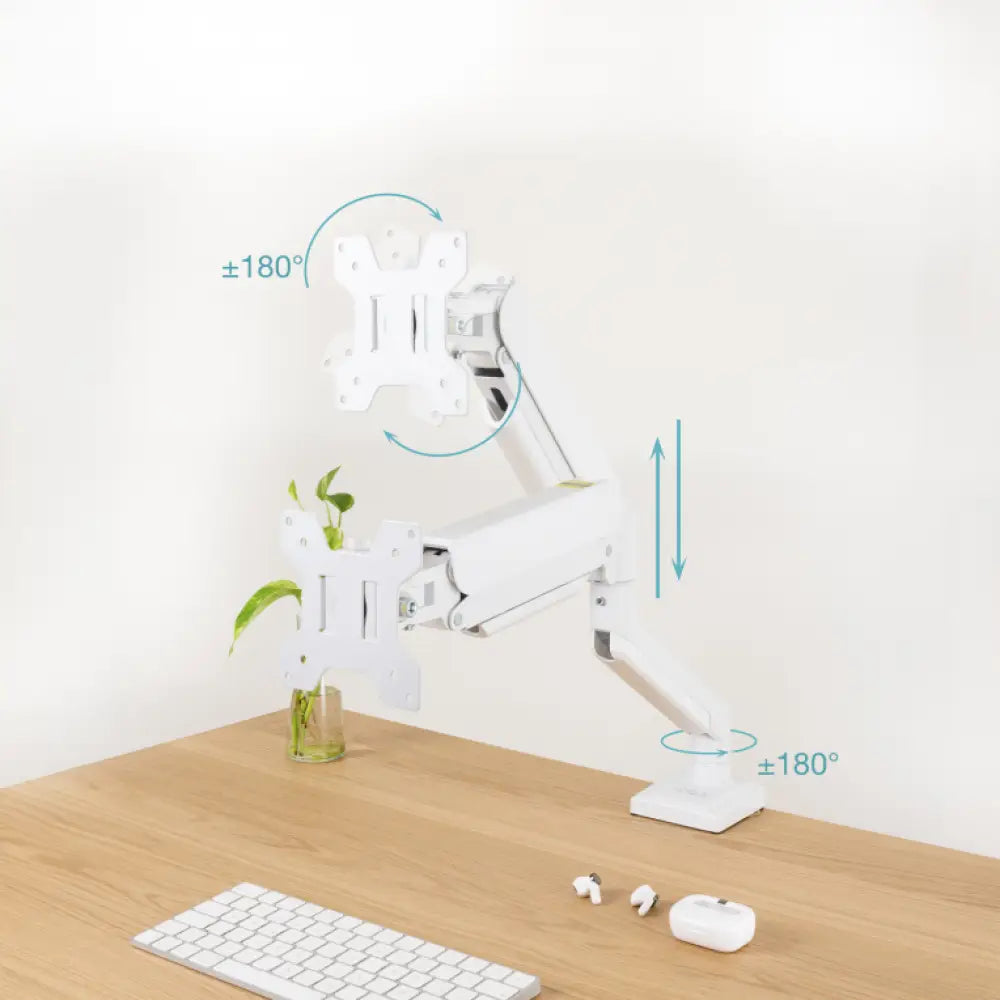 TooQ DB1334TNR-W soporte para monitor 86.4 cm (34") Escritorio Blanco - detalle