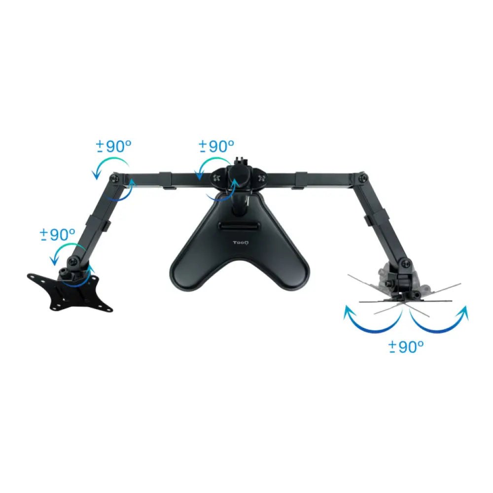 TooQ DB1702TN-B soporte para monitor 81.3 cm (32") Escritorio Negro - detalle