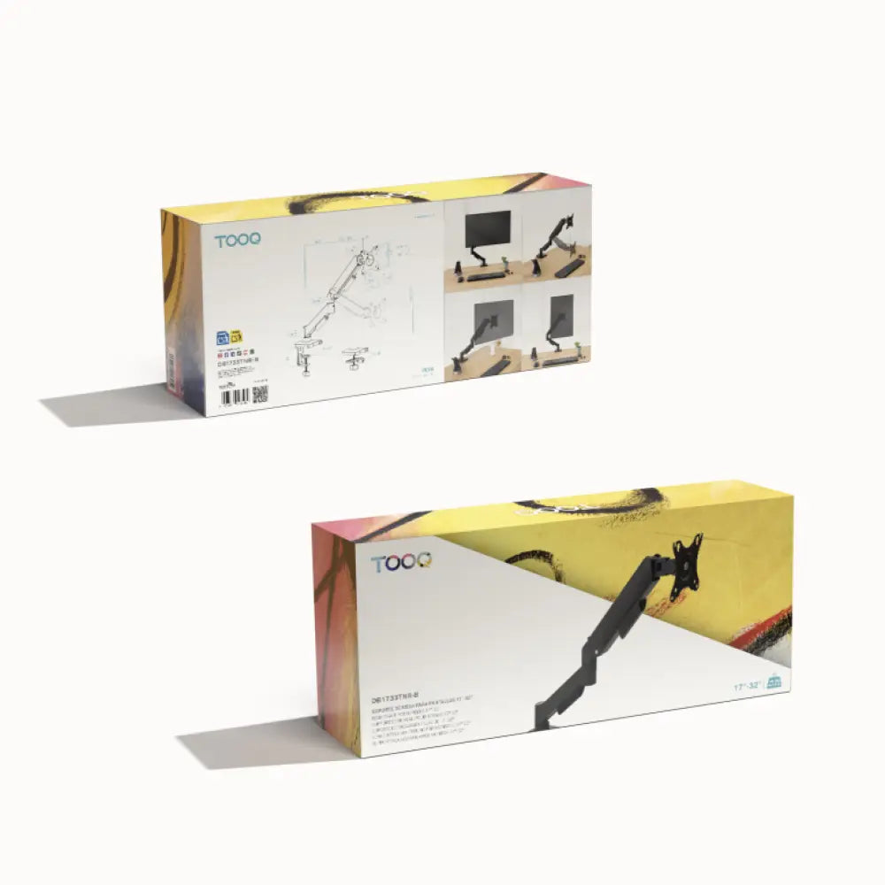 TooQ DB1733TNR-B soporte para monitor 81.3 cm (32") Escritorio Negro - detalle