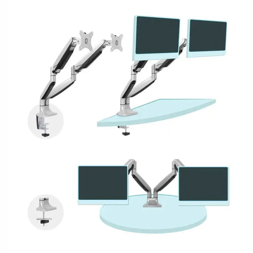 Tooq DB3132TNR-S Soporte Mesa incl/gir 2brz 13-32" - detalle