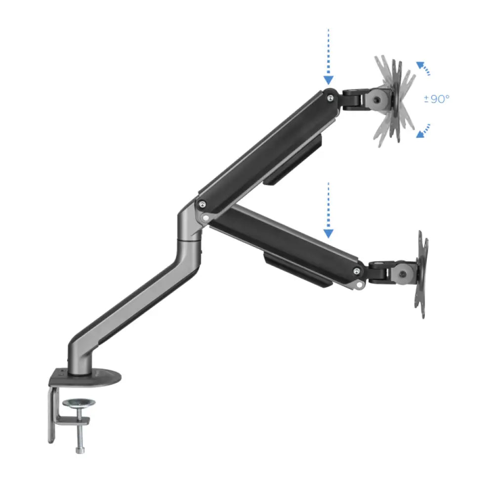 TooQ DB4032TNR-G soporte para monitor 81.3 cm (32") Escritorio Negro - detalle