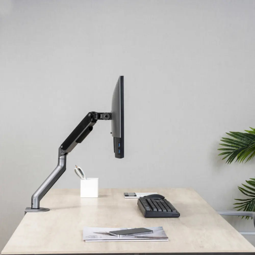 TooQ DB4032TNR-G soporte para monitor 81.3 cm (32") Escritorio Negro - detalle