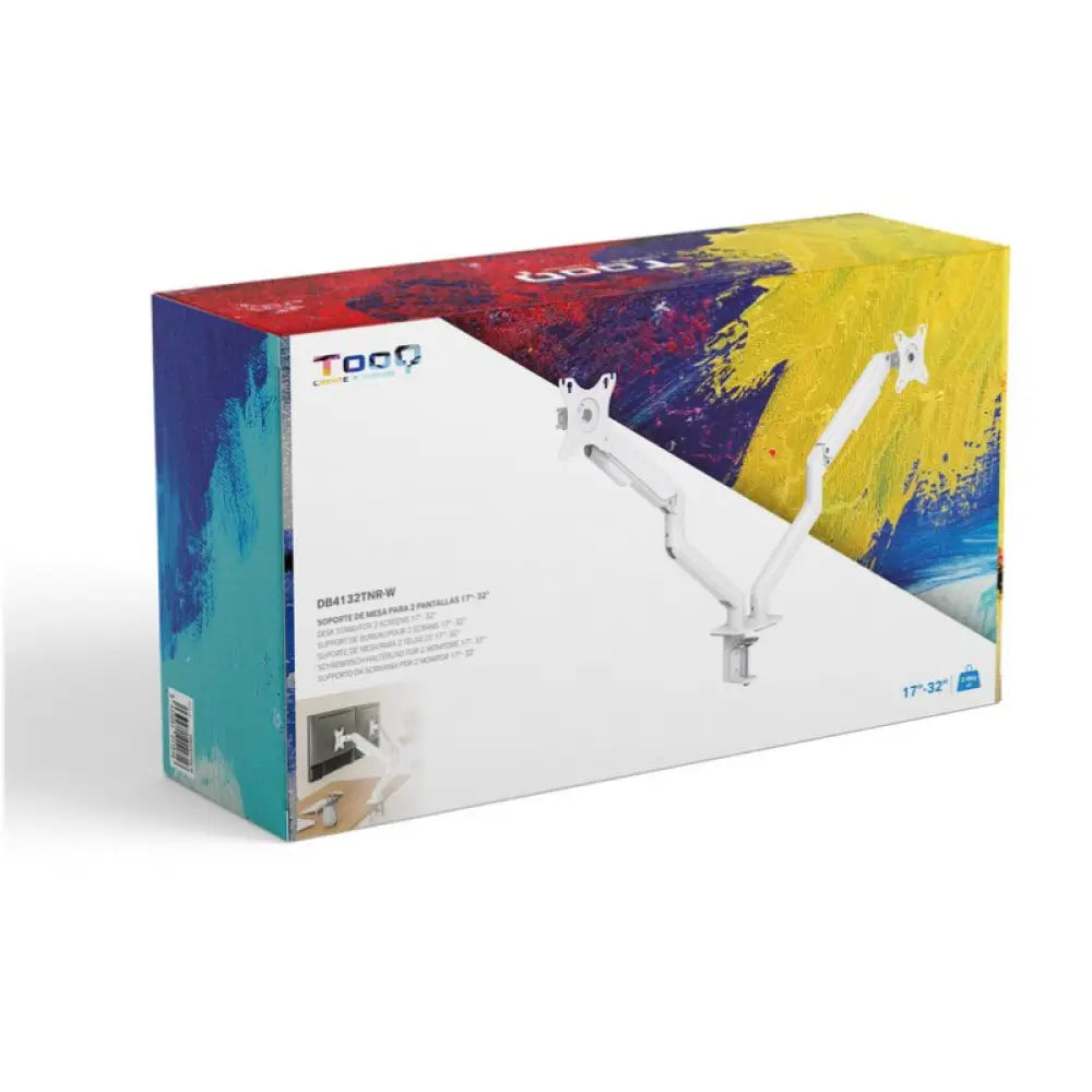 Tooq DB4132TNR-W Soport.mesa 2 monitor/tv 17-32" B - detalle