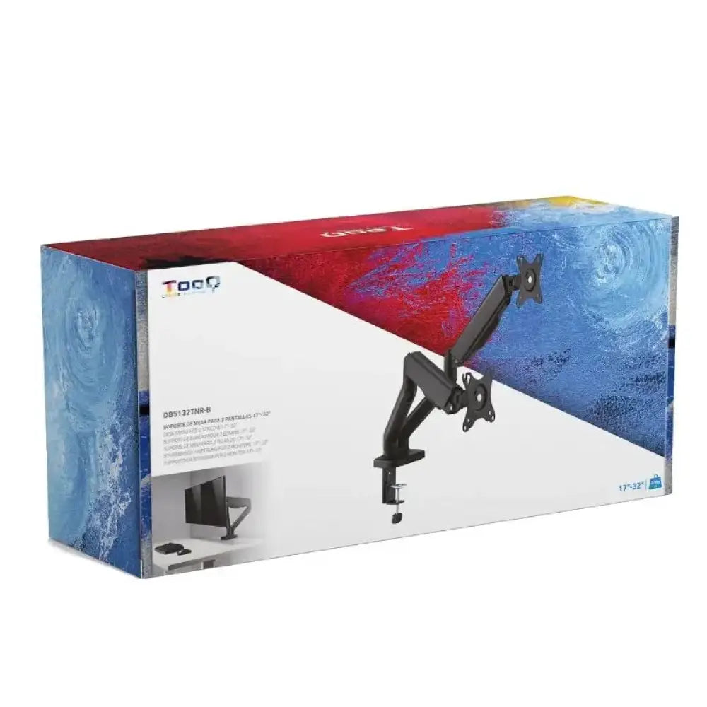 Tooq DB5132TNR-B Soporte mesa 2 brazos 17"-32" - detalle