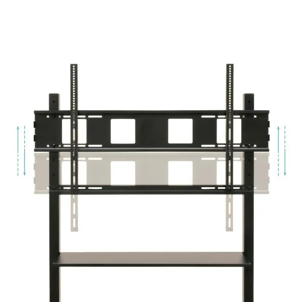 Soporte para ruedas Optimus de 60-105 pulgadas de la marca TOOQ, accesorios para televisión o monitor, con estructura sólida y ajustable.