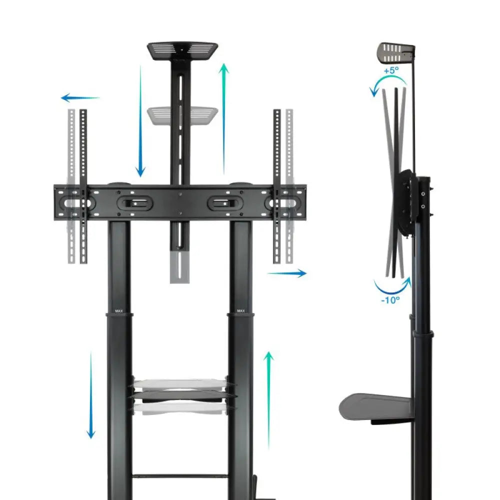 Tooq FS20400HM-B Soporte suelo 60"-100" regulable - detalle