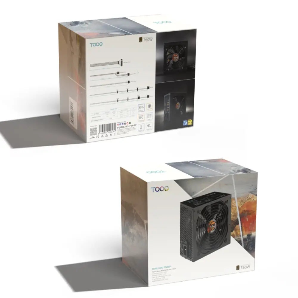 TooQ Fuente de alimentación ATX 750W APFC 80Plus Bronze - detalle