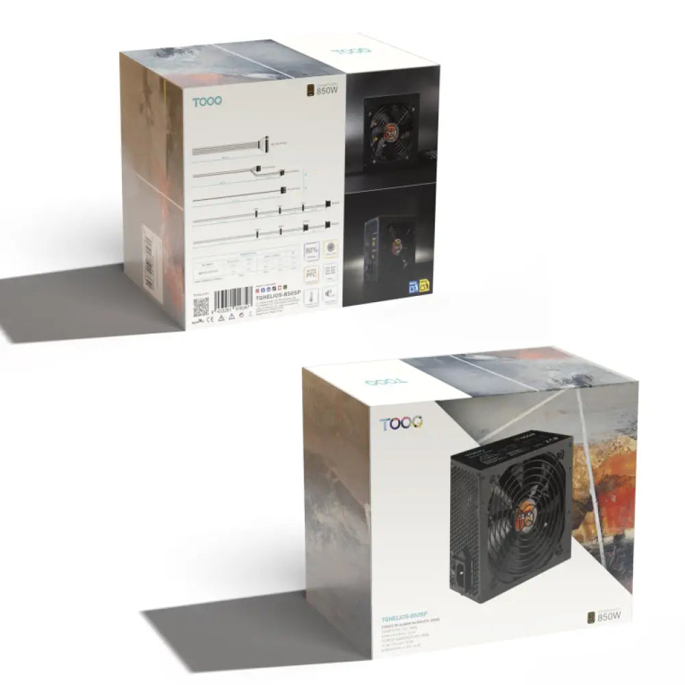 TooQ Fuente de alimentación ATX 850W APFC 80Plus Bronze - detalle