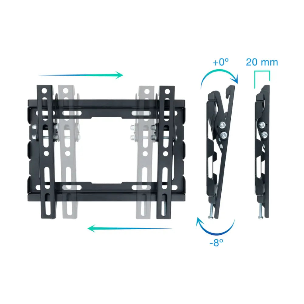 TooQ LP1044T-B soporte para TV 109.2 cm (43") Negro - detalle