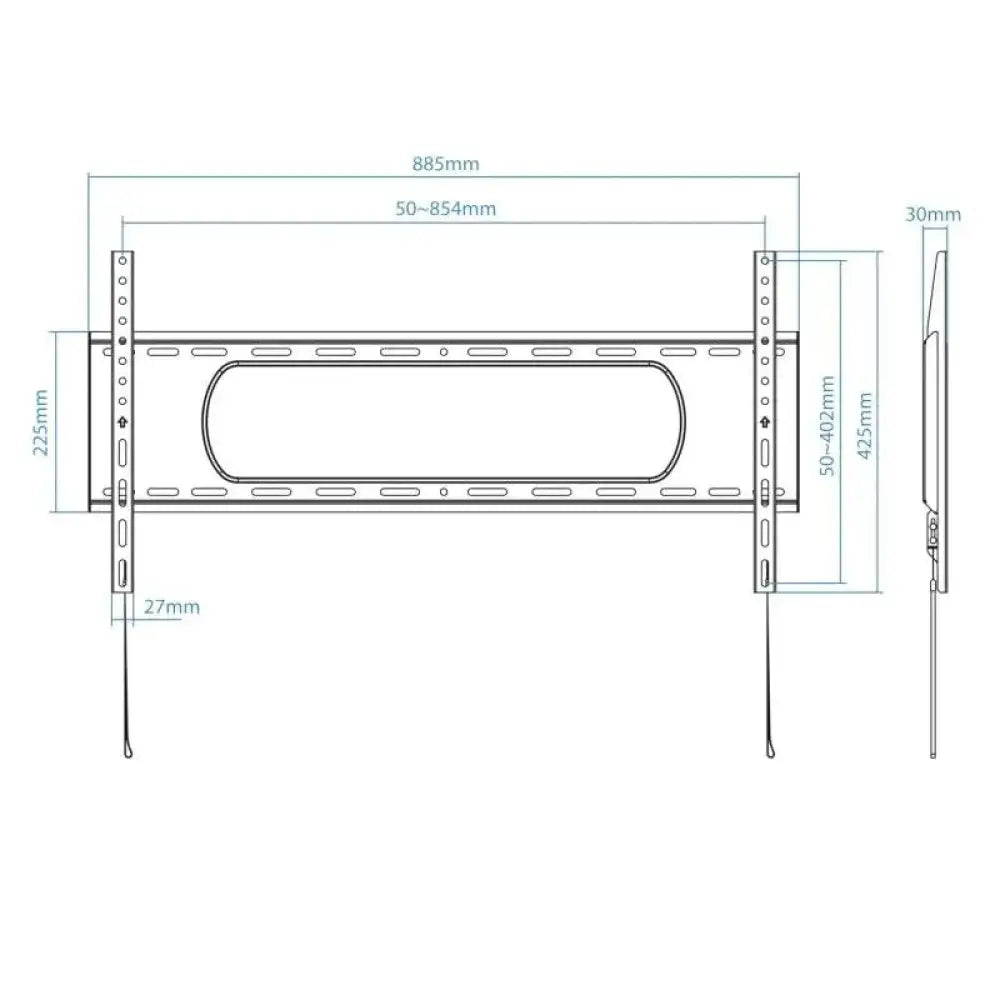 Tooq LP1090F-B Soporte de pared pantallas 43"-90" - detalle