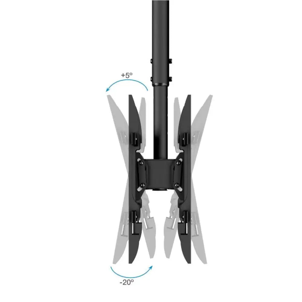 Tooq LPCE2286TSLI-B Soporte techo 2 TV 43"-86" - detalle