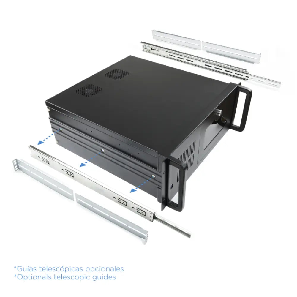 TooQ RACK-406N-USB3 armario rack Bastidor de pared Negro - detalle