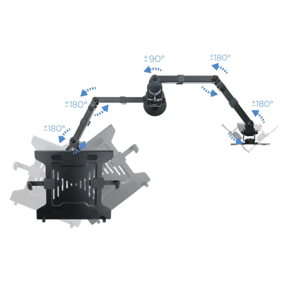 TooQ Soporte de mesa para pantalla 13"-32" y portátil - detalle