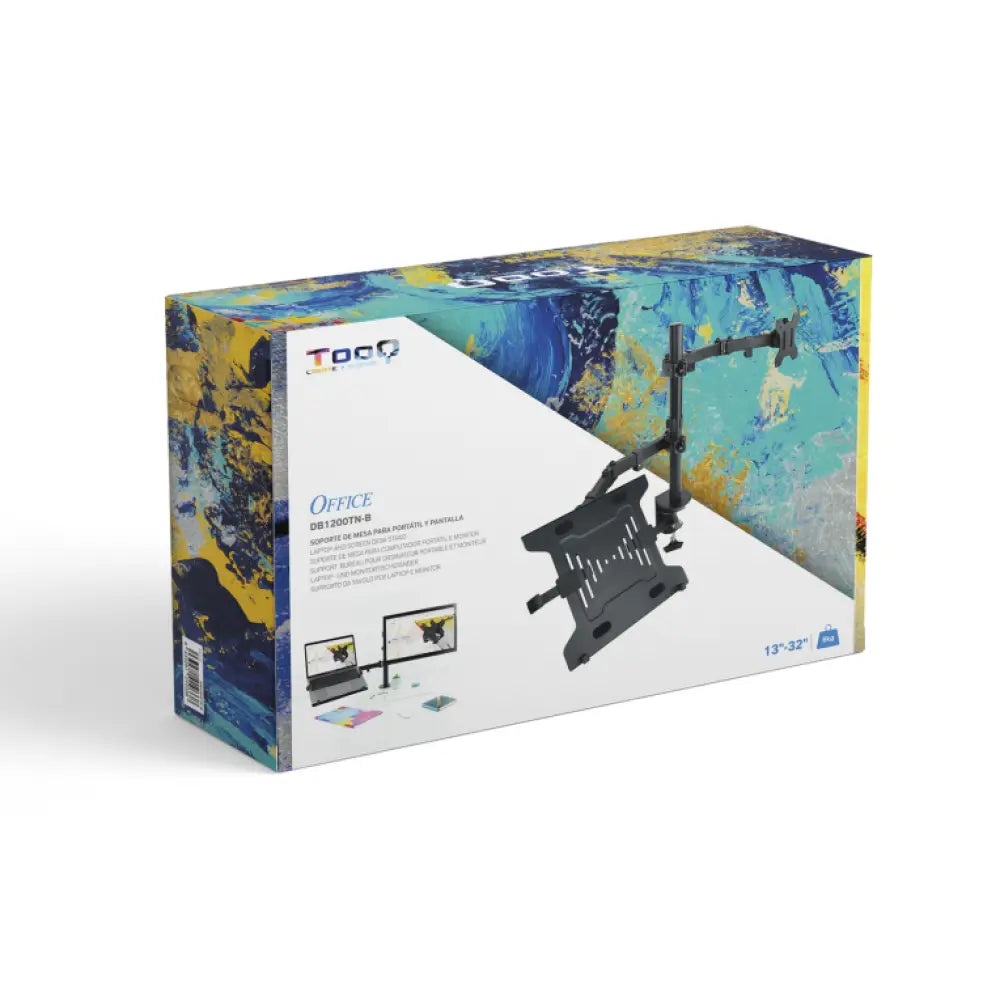 TooQ Soporte de mesa para pantalla 13"-32" y portátil - detalle