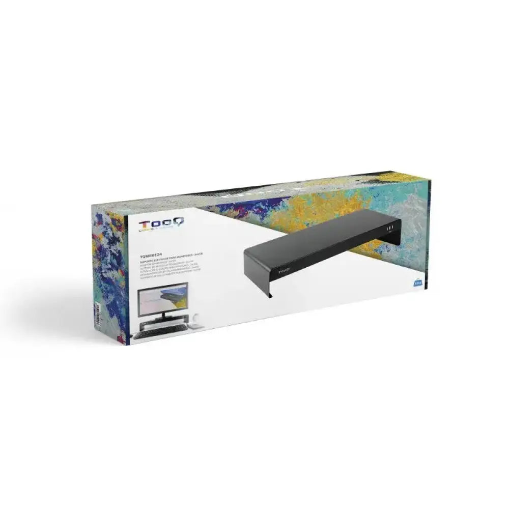 Tooq Soporte elevador monitor/portátil 3xUSB negro - detalle