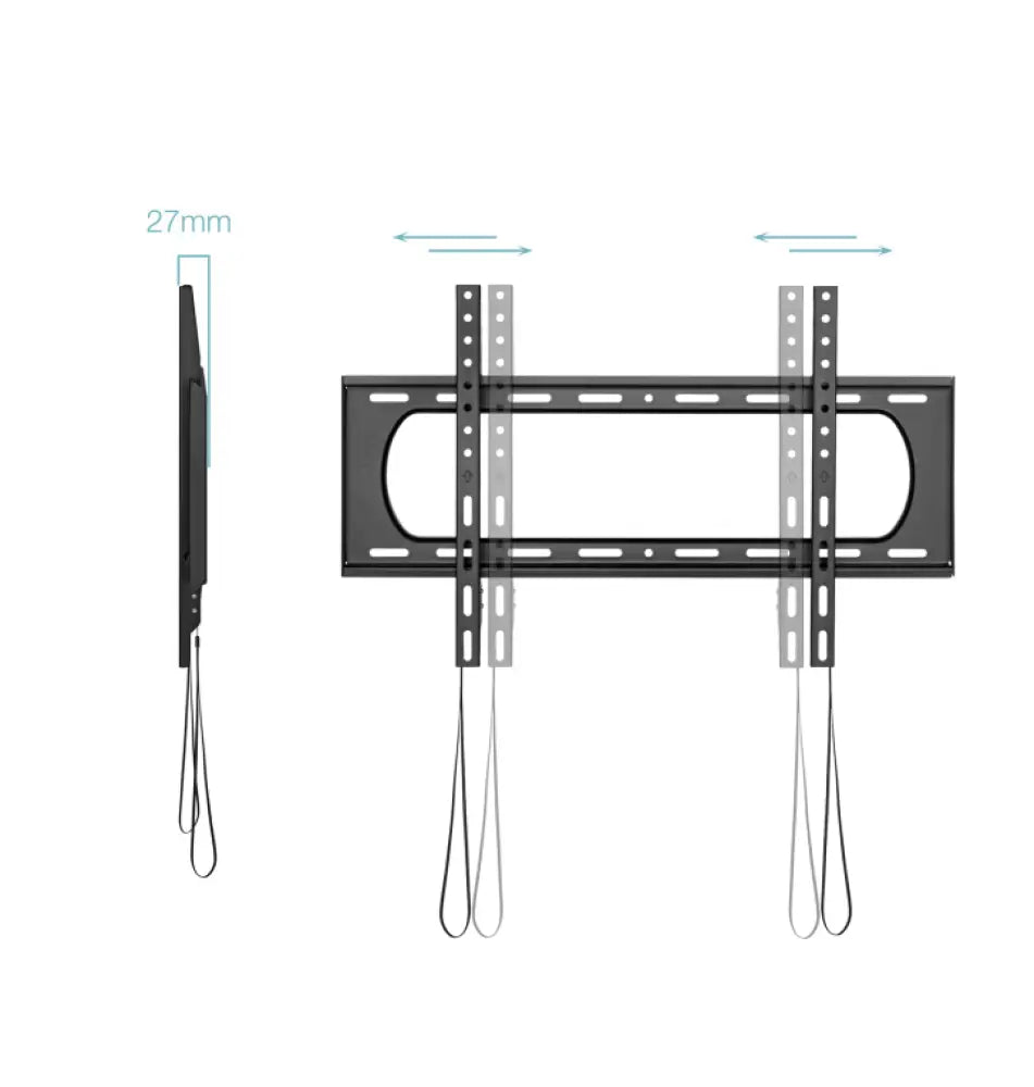 TooQ Soporte Fijo de pared para pantallas 37"- 80". Negro - detalle