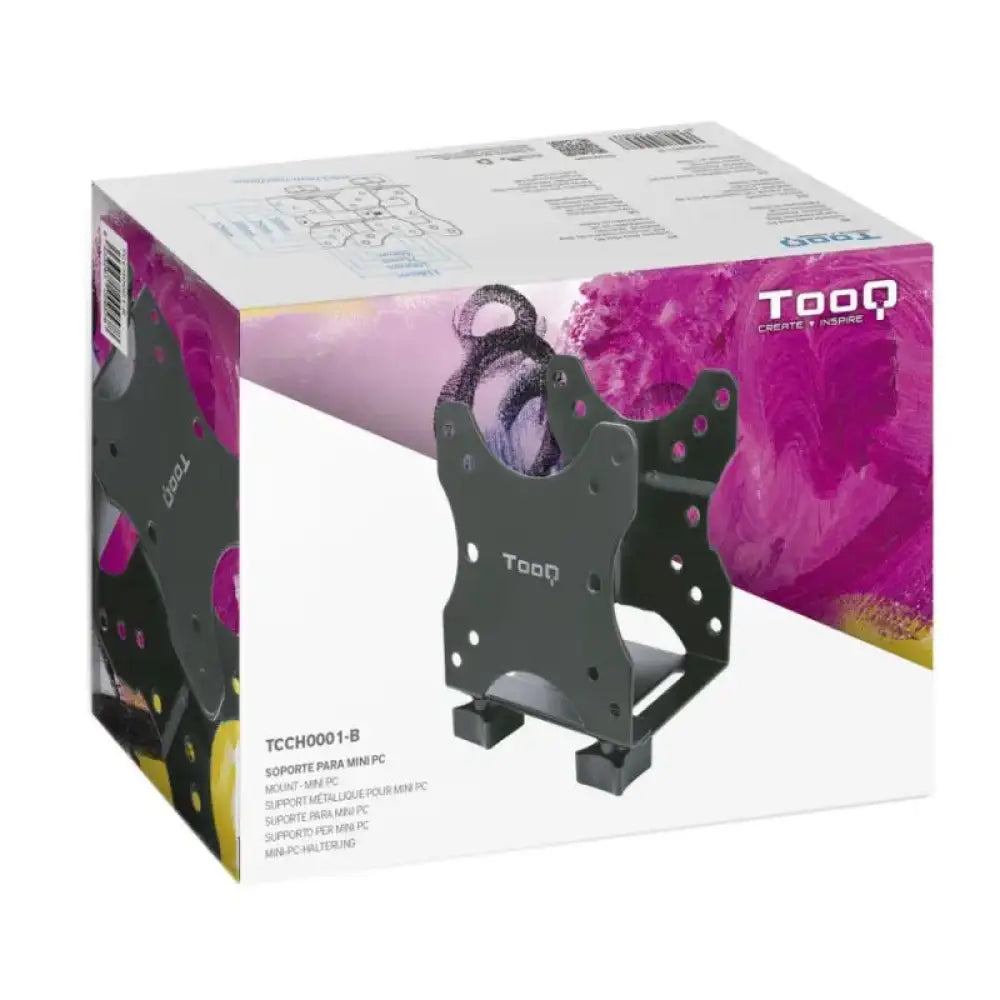 Tooq Soporte Metálico para mini PC negro - detalle