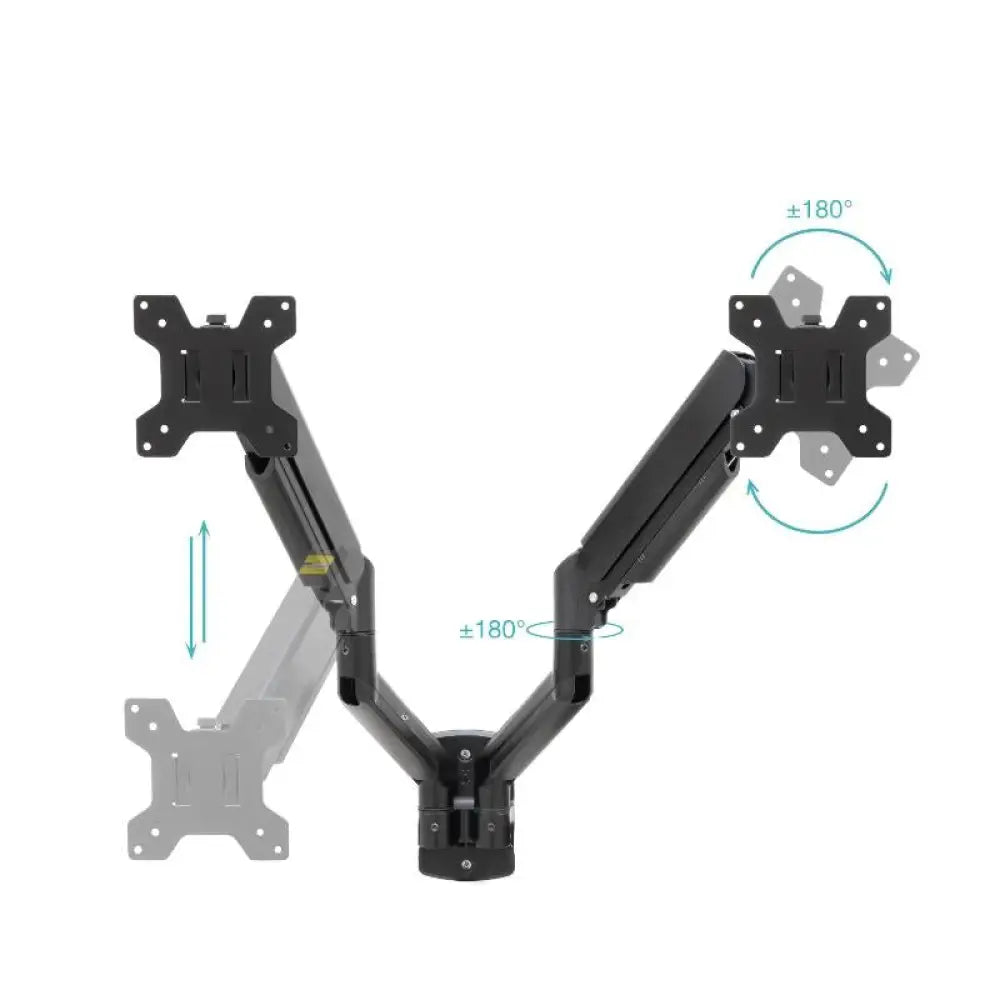Tooq Soporte Pared LP1434TNR-B 2 brazo 13-34 Negro - detalle