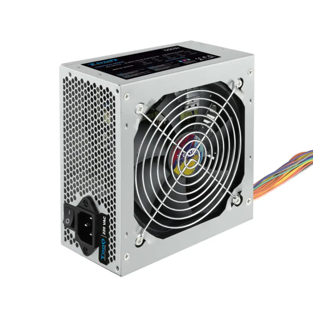 TooQ TQAPOLO-500SP unidad de fuente de alimentación 500 W 20+4 pin ATX ATX Plata - detalle