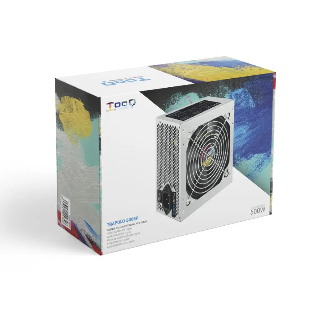 TooQ TQAPOLO-500SP unidad de fuente de alimentación 500 W 20+4 pin ATX ATX Plata - detalle