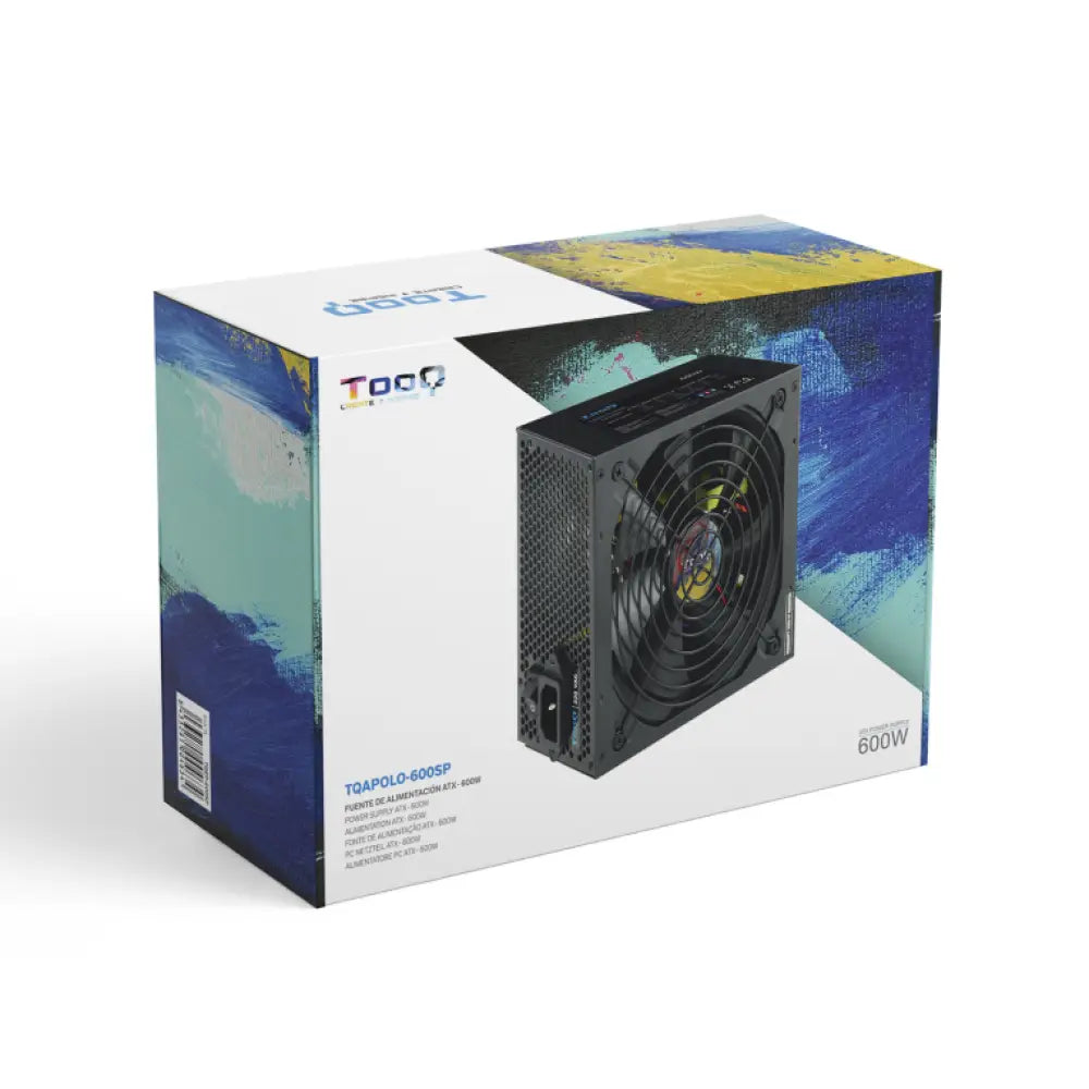 TooQ TQAPOLO-600SP unidad de fuente de alimentación 600 W 20+4 pin ATX ATX Negro - detalle