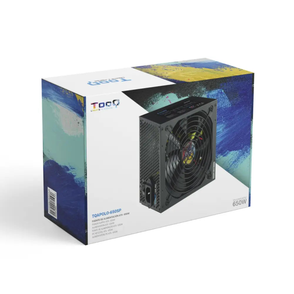 TooQ TQAPOLO-650SP unidad de fuente de alimentación 650 W 20+4 pin ATX ATX Negro - detalle
