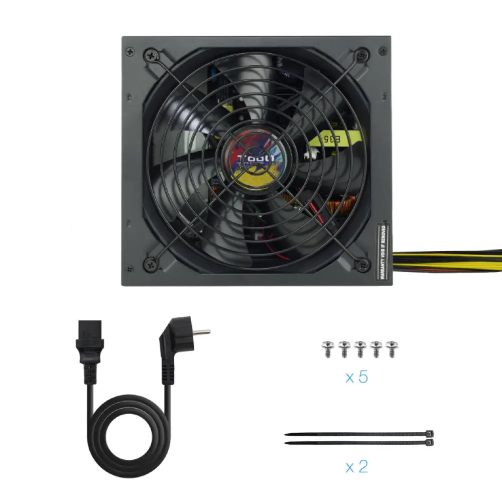TooQ TQAPOLO-700SP unidad de fuente de alimentación 700 W 20+4 pin ATX ATX Negro - detalle