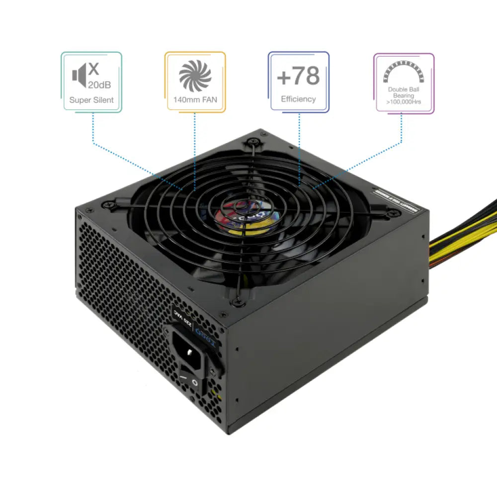 TooQ TQAPOLO-700SP unidad de fuente de alimentación 700 W 20+4 pin ATX ATX Negro - detalle